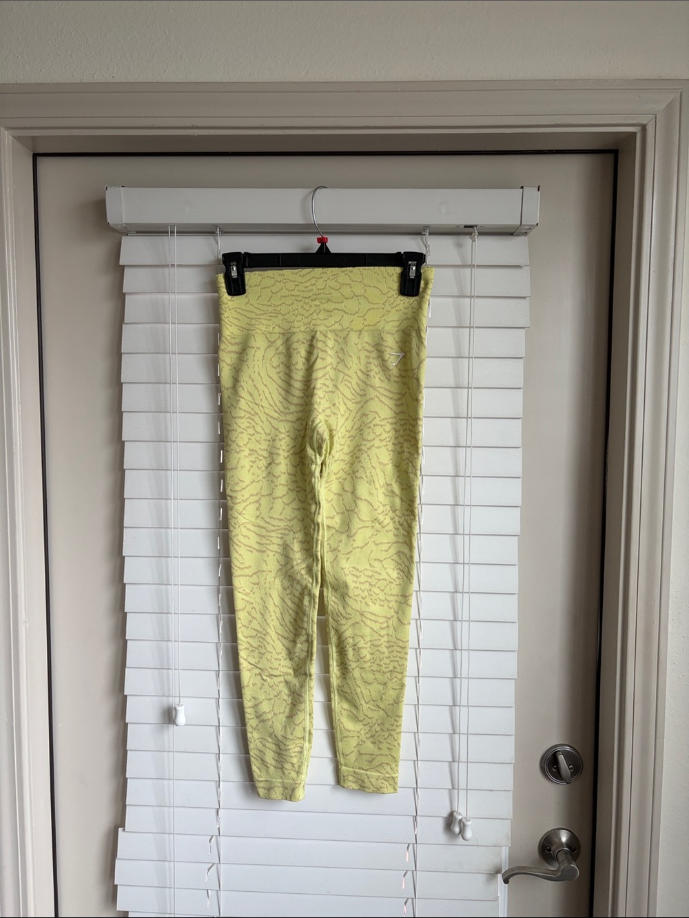 Gymshark Yellow Patterned Girls' Leggings